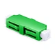 LC/APC to LC/APC Simplex OS2 Single Mode Plastic Optic Fiber Adapter/Coupler without Flange.